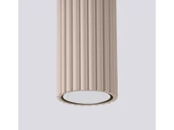 Outlet Sollux Lighting Lámpara De Techo Karbon Minimalista De Aluminio - 1 Fuentes Luminosas - L.6,5 X A.10 Cm - Pardo Gris