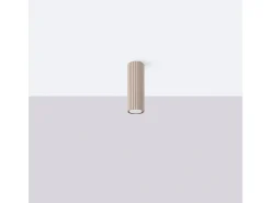 Sollux Lighting Lámpara De Techo Karbon Minimalista De Aluminio - 1 Fuentes Luminosas - L.6,5 X A.20 Cm - Pardo Gris Discount