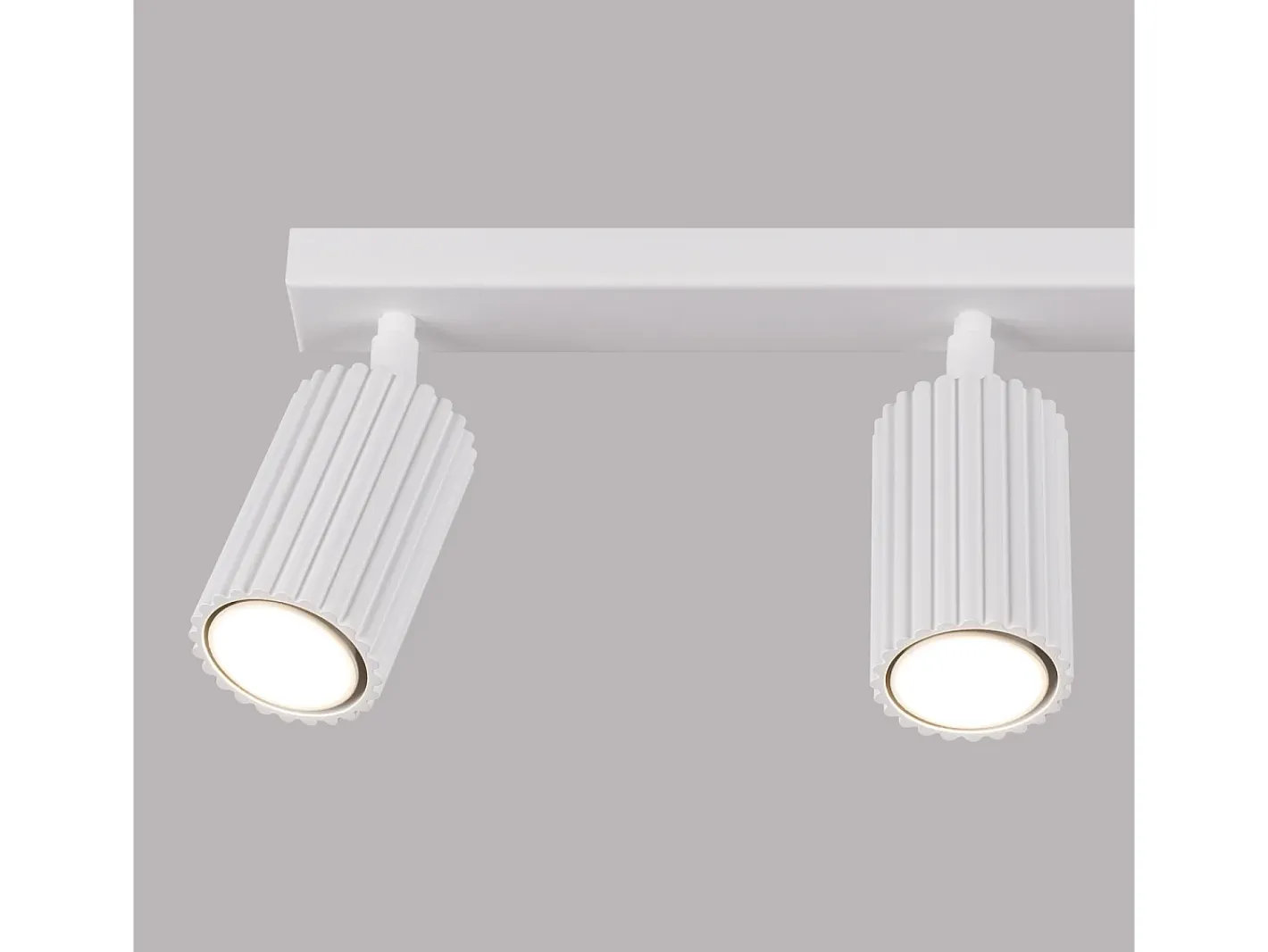 Sollux Lighting Plafón-Lámpara De Techo Karbon Minimalista De Aluminio - 3 Fuentes Luminosas - L.45 X A.16,5 Cm - Blanco