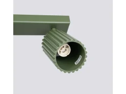 Discount Sollux Lighting Lámpara De Techo Karbon Minimalista De Aluminio - 3 Fuentes Luminosas - L.45 X A.16,5 Cm - Oliva Verde