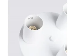 Sollux Lighting Plafón-Lámpara De Techo Lagos Moderno De Acero - 3 Fuentes Luminosas - L.25 X A.12 Cm - Blanco