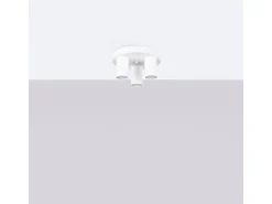 Sollux Lighting Plafón-Lámpara De Techo Lagos Moderno De Acero - 3 Fuentes Luminosas - L.25 X A.12 Cm - Blanco