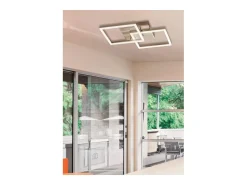 Plafón-Lámpara de techo LED BARD moderna de 39 W, oro mate 3394-22-225 Fabas Luce Dorado