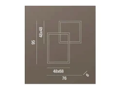 Online Lámpara de techo LED Cross 6596 B CT PERENZ Blanco