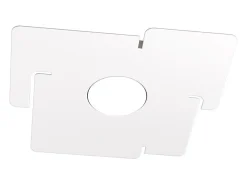 Plafón-Lámpara de techo LED ECHO Top Light de metal , cuadrada, con portalámparas Gx53 Blanco
