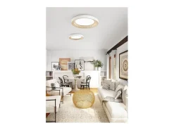 New Lámpara de techo LED HIVE en metal mate 40W Perenz ø50cm Dorado