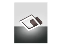 Plafón-Lámpara de techo LED moderna BARD 11W Corten 3394-24-361 Fabas Luce Marru00f3n