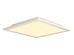 NETTLIFE Lámpara de techo LED para sala de estar, panel plano, 60 x 60 cm, 40 W, rectangular, 3000 K Blanco Hot