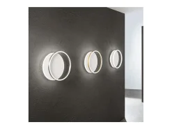 Aplique Para Pared-Lámpara de techo LED Perenz de aluminio, 43 W, color y dorado, ORBIT Blanco