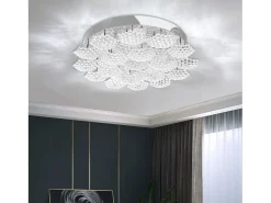 Lámpara De Techo Led Toolight Ms014-C Chrome Gris