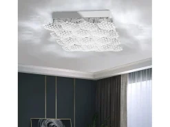 Lámpara De Techo Led Toolight Ms015-C Chrome Gris Online