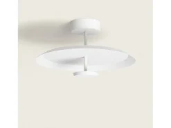 Ledkia Plafón-Lámpara de Techo LED 10.5W Aluminio Ariella Blanco Multicolor
