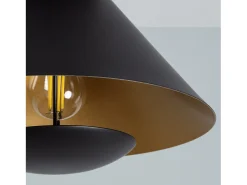 Ledkia Lámpara de Techo Metal Darvoza - Oro Negro Online