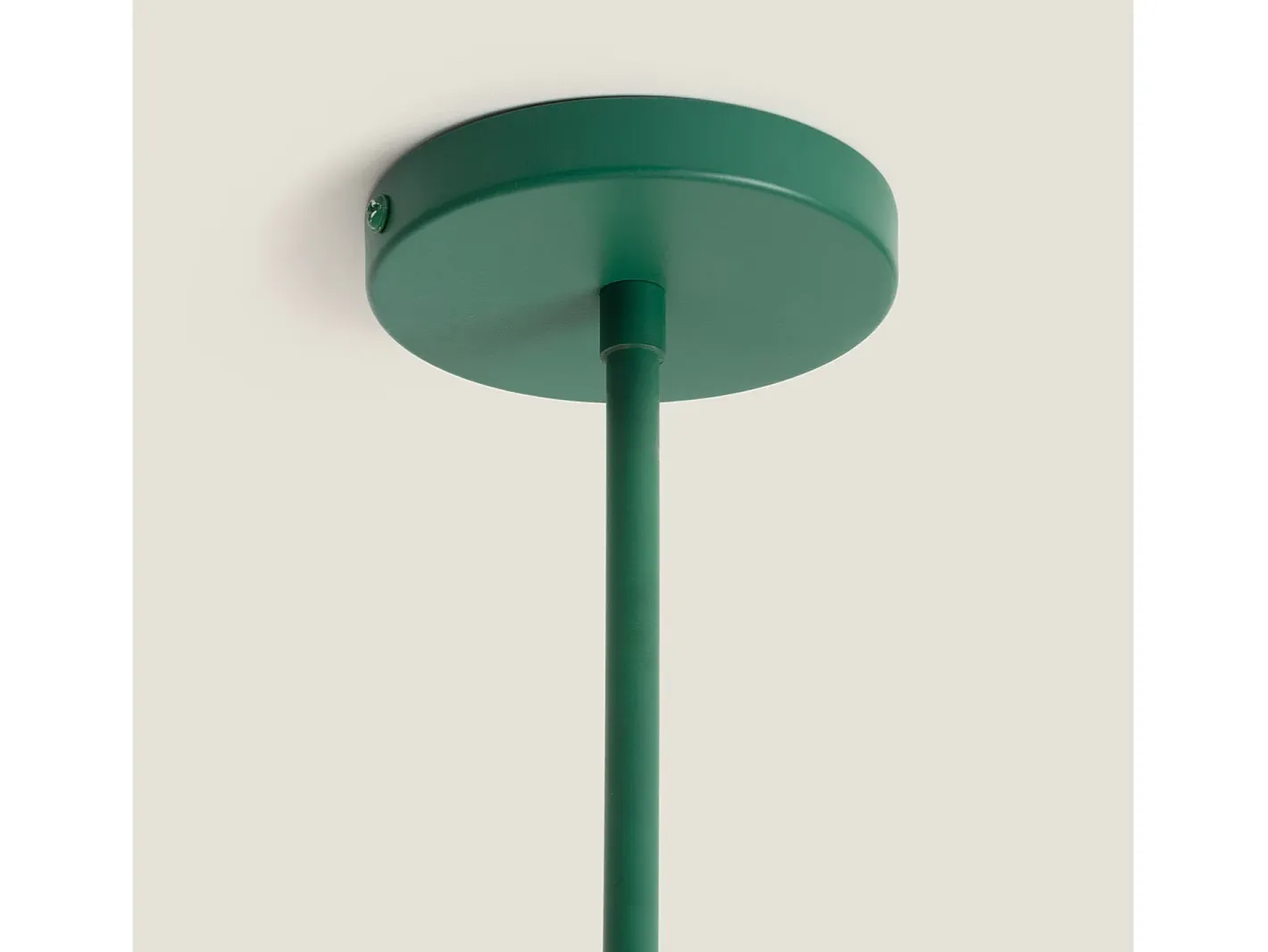 Ledkia Lámpara de Techo Metal y Cristal Heswall Verde Clearance