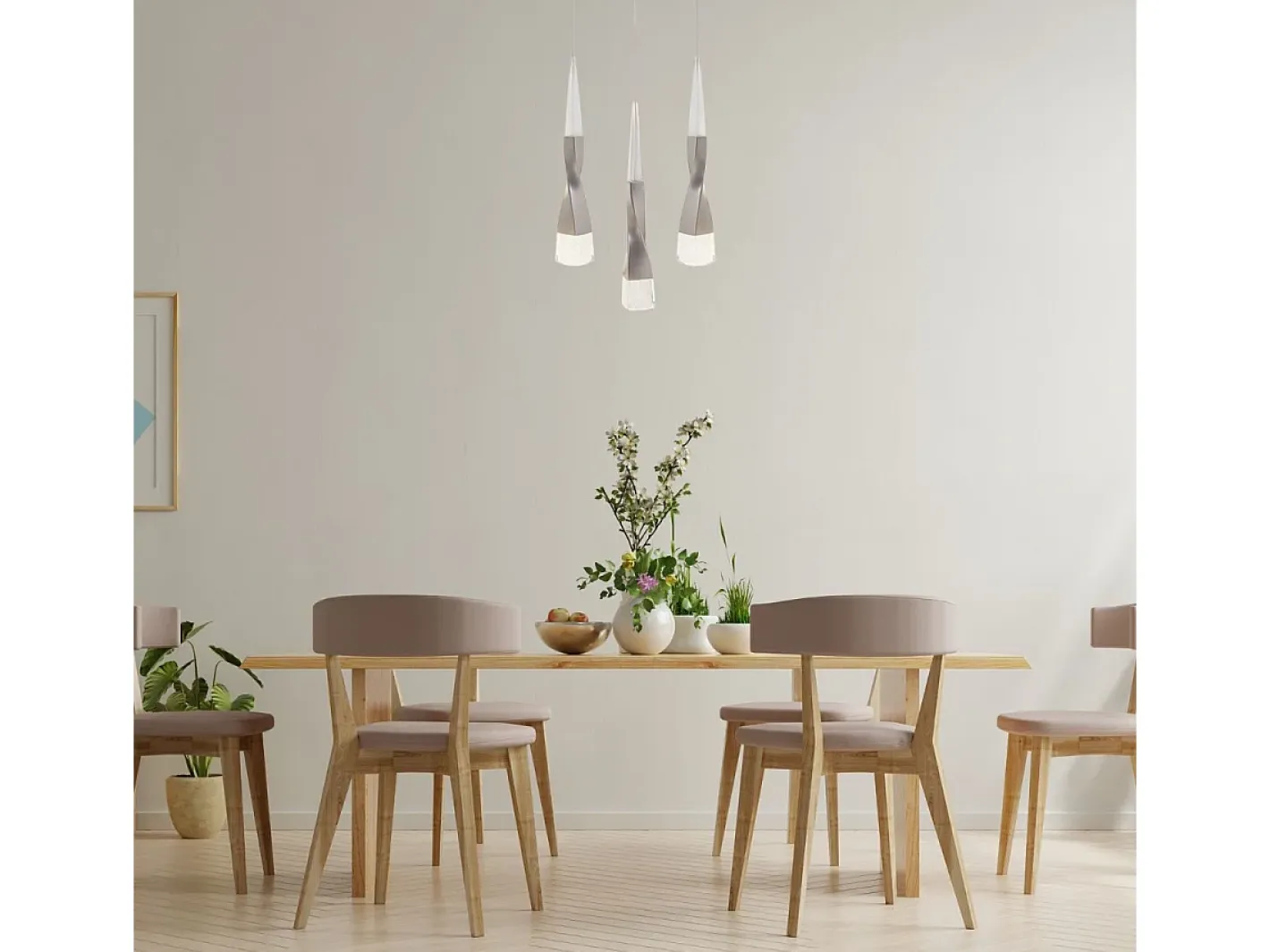Hot Lámpara de techo Meteor Lumit 21W 1570 lm altura regulable Ø30 cm Beige