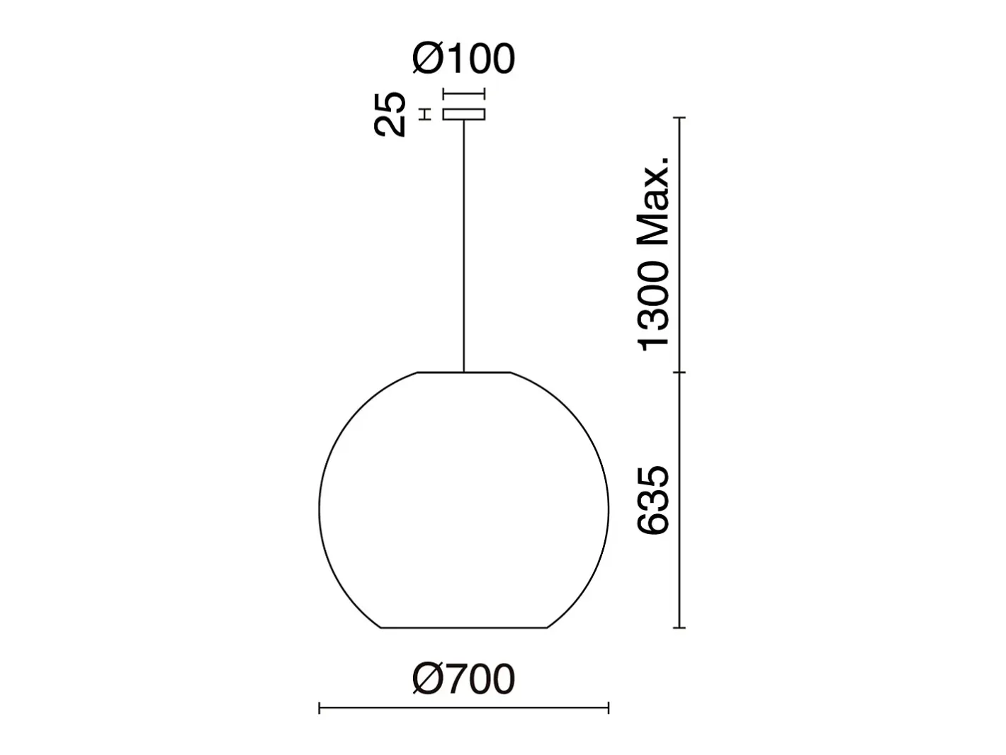 Clearance Lámpara de techo NATURAL estilo moderno - Alt. 130 cm x ø70 cm - E27 15W - acero y mimbre oscuro - IP20 Marru00f3n