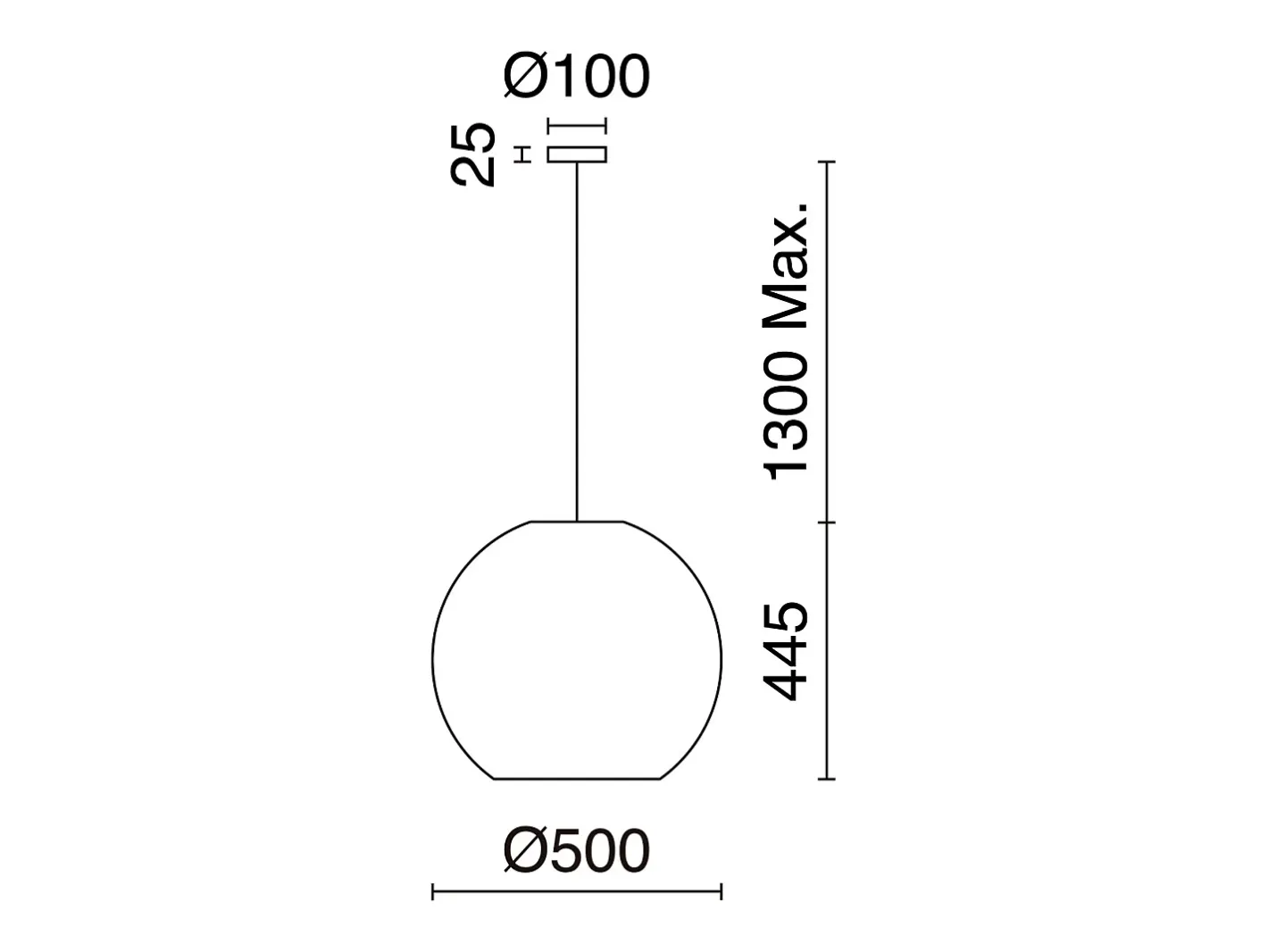 Clearance Lámpara de techo NATURAL estilo moderno - Alt. 130 cm x ø50 cm - E27 15W - acero y mimbre oscuro - IP20 Marru00f3n