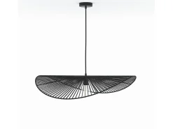 Best Rendez-Vous Déco Lámpara de techo negra de papel de cuerda 75 cm - Mada Negro