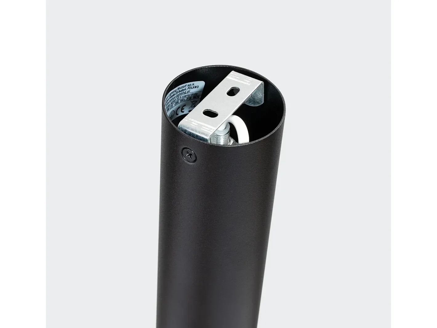 Best Sollux Lighting Lámpara De Techo Nero Moderno De Acero - 1 Fuentes Luminosas - L.6 X A.22,5 Cm - Negro/Oro Negro / Dorado
