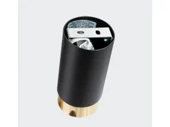 Discount Sollux Lighting Lámpara De Techo Nero Moderno De Acero - 1 Fuentes Luminosas - L.6 X A.12,5 Cm - Negro/Oro Negro / Dorado