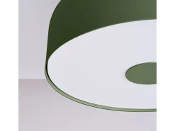 New Sollux Lighting Lámpara De Techo Omiq Moderno De Acero/Pvc - 4 Fuentes Luminosas - L.30 X A.15 Cm - Oliva Verde