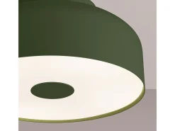 New Sollux Lighting Lámpara De Techo Omiq Moderno De Acero/Pvc - 4 Fuentes Luminosas - L.30 X A.15 Cm - Oliva Verde