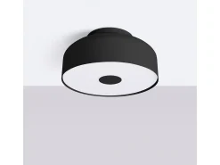 Sollux Lighting Lámpara De Techo Omiq Moderno De Acero/Pvc - 4 Fuentes Luminosas - L.30 X A.15 Cm - Negro Hot