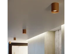 Sollux Lighting Plafón-Lámpara De Techo Orbis Minimalista De Acero - 1 Fuentes Luminosas - L.10 X A.10 Cm - Dorado