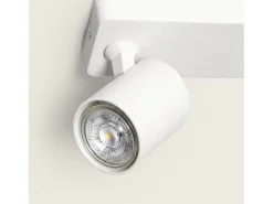 Ledkia Iluminación Exterior-Lámpara de Techo Orientable Cora 3 Focos Blanco Blanco Multicolor