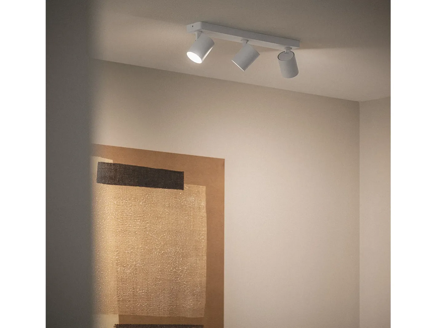 Ledkia Iluminación Exterior-Lámpara de Techo Orientable Cora 3 Focos Blanco Blanco Multicolor