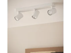 Ledkia Iluminación Exterior-Lámpara de Techo Orientable Cora 3 Focos Blanco Blanco Multicolor