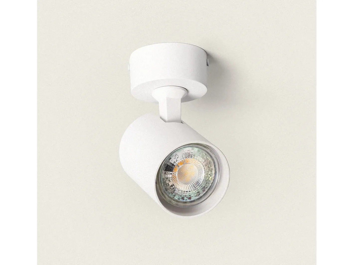 Outlet Ledkia Lámpara de Techo Orientable Nona Blanco Blanco Multicolor