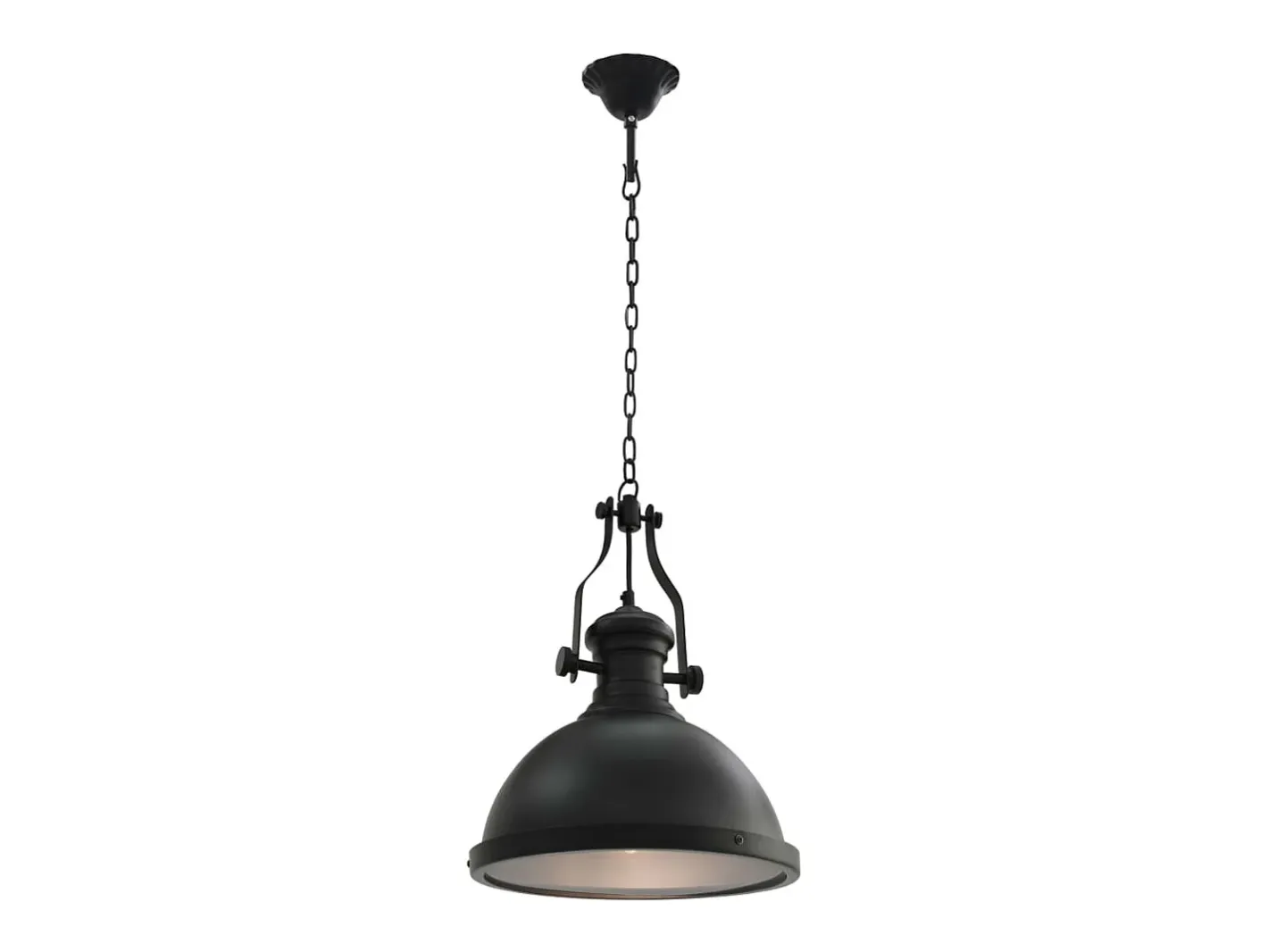 Plafón-Lámpara de techo redonda negra E27 ES398104 Negro