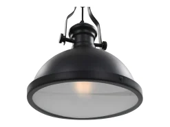 Plafón-Lámpara de techo redonda negra E27 ES398104 Negro