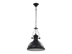 Plafón-Lámpara de techo redonda negra E27 ES398104 Negro