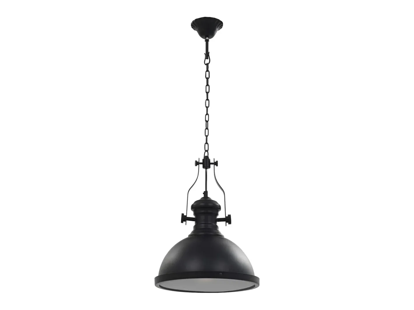 Plafón-Lámpara de techo redonda negra E27 ES398104 Negro