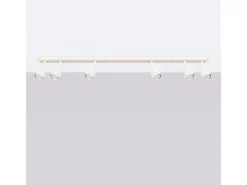 Sollux Lighting Lámpara De Techo Ring Moderno De Acero - 6 Fuentes Luminosas - L.117 X A.17 Cm - Beige New
