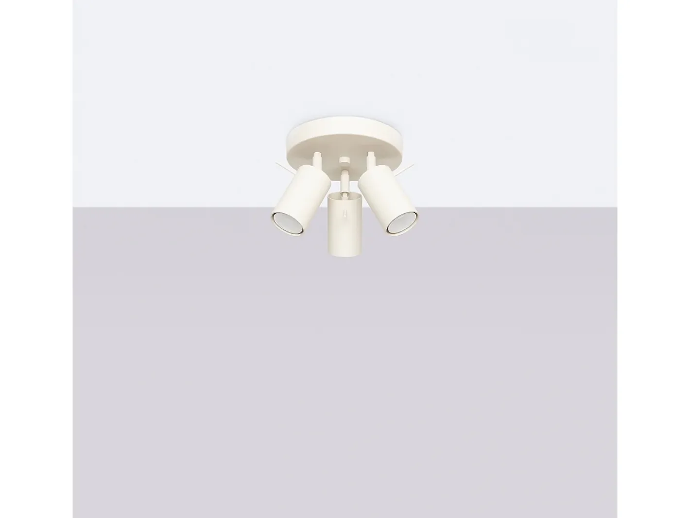 Sollux Lighting Lámpara De Techo Ring Moderno De Acero - 3 Fuentes Luminosas - L.19,5 X A.18,5 Cm - Beige Best