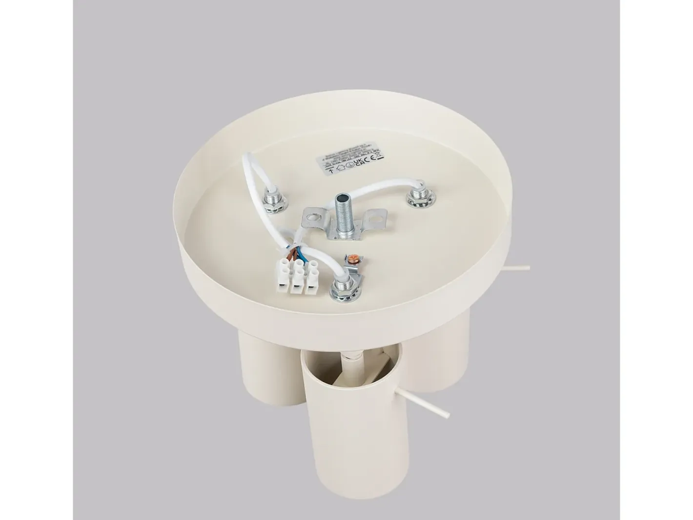 Sollux Lighting Lámpara De Techo Ring Moderno De Acero - 3 Fuentes Luminosas - L.19,5 X A.18,5 Cm - Beige Best