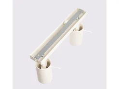 Sollux Lighting Plafón-Lámpara De Techo Ring Moderno De Acero - 2 Fuentes Luminosas - L.30 X A.17 Cm - Beige
