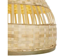 VS Venta-stock Lámpara de techo Suyen de Bambú, diametro 39,5 cm Beige Discount