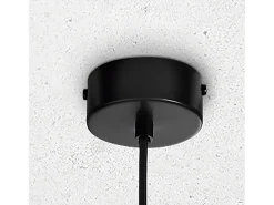 Discount Lámpara de techo TANIA estilo moderno - Alt. 33 cm - GU10 50W - base ø8 cm- acero y - IP20 Negro
