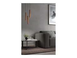 Discount Lámpara de techo TANIA estilo moderno - Alt. 33 cm - GU10 50W - base ø8 cm- acero y - IP20 Negro