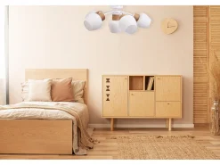 Lámpara De Techo Toolight App1590-6Cp Boho White Beige Blanco Hot