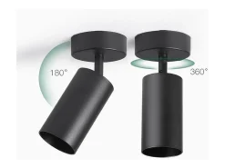 Plafón-Lámpara De Techo Toolight App1244-1C Black Negro