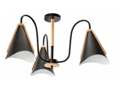 Plafón-Lámpara De Techo Toolight App605-3C Black Negro