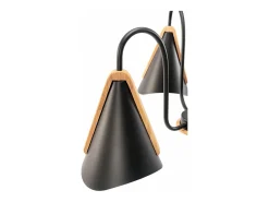 Plafón-Lámpara De Techo Toolight App605-3C Black Negro