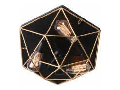 Plafón-Lámpara De Techo Toolight App1094-3C Black Negro