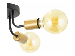 Lámpara De Techo Toolight App1117-3C Black Negro Hot