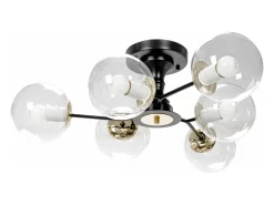 Best Lámpara De Techo Toolight App1134-6C Black Gold Negro
